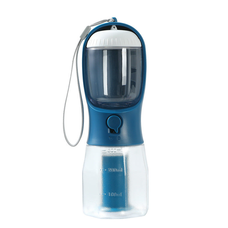 All-in-One Pet Travel Essentials: Water, Food & Waste Bag Dispenser