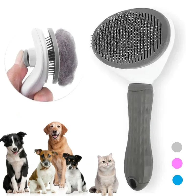 Self-Cleaning Grooming Comb for Cats & Dogs