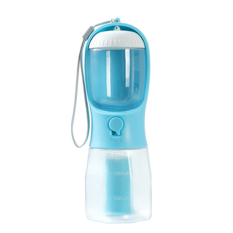 All-in-One Pet Travel Essentials: Water, Food & Waste Bag Dispenser
