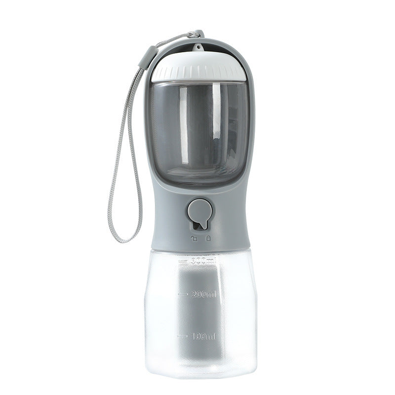 All-in-One Pet Travel Essentials: Water, Food & Waste Bag Dispenser