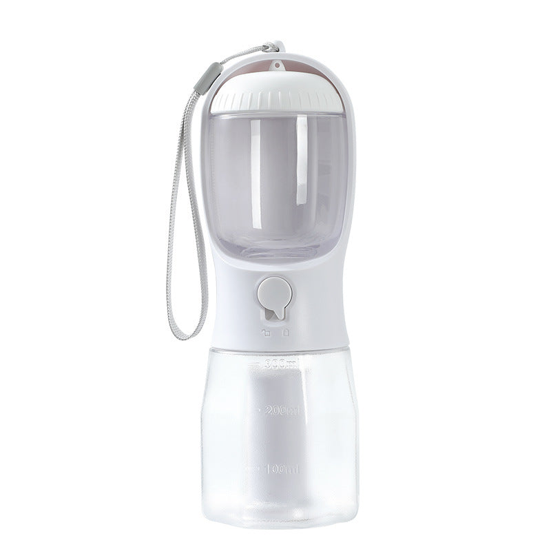 All-in-One Pet Travel Essentials: Water, Food & Waste Bag Dispenser