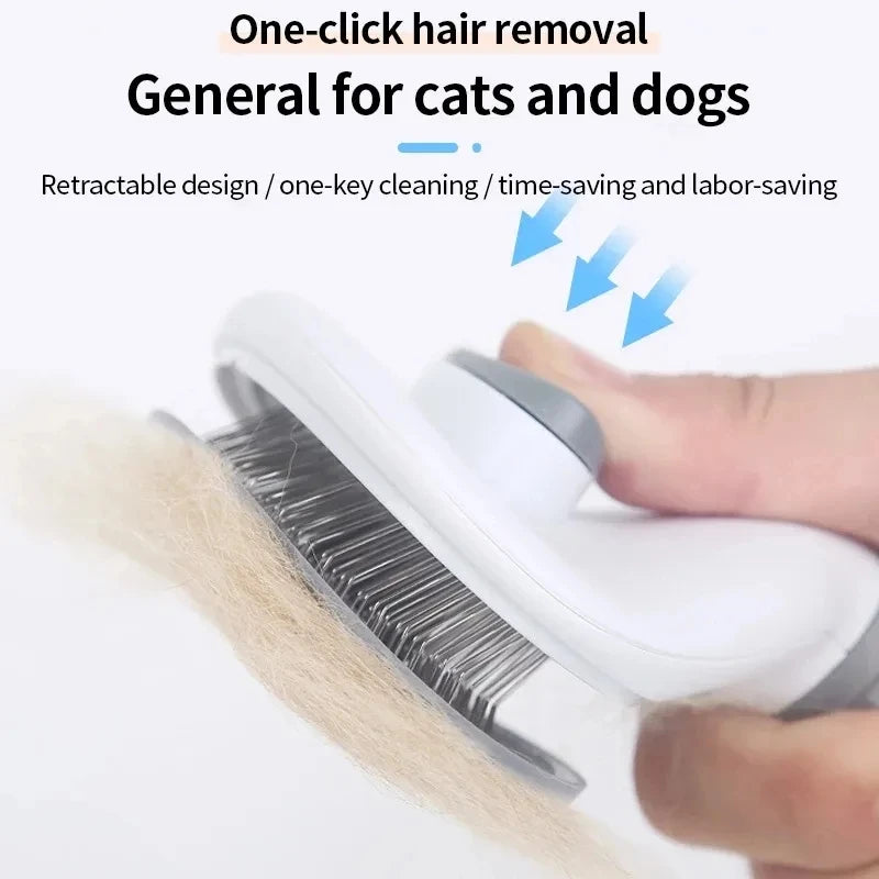 Self-Cleaning Grooming Comb for Cats & Dogs