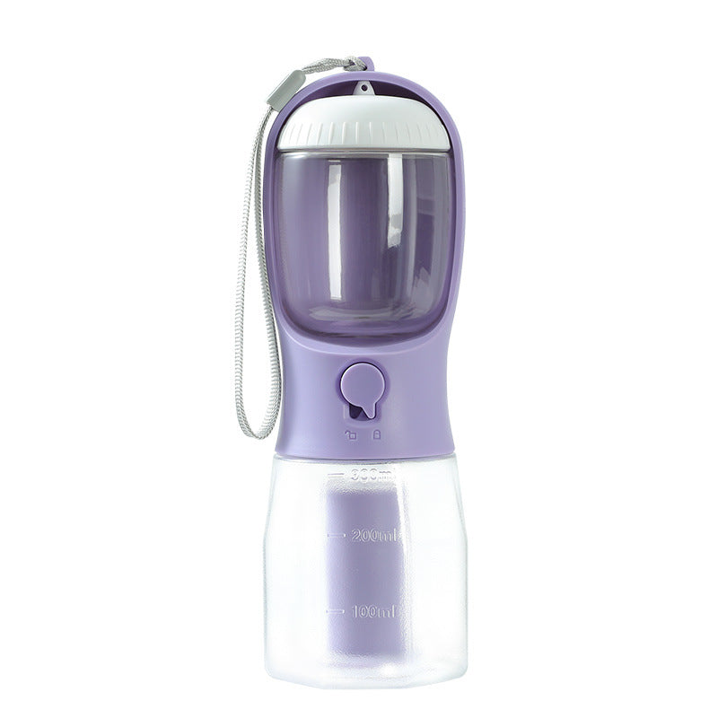 All-in-One Pet Travel Essentials: Water, Food & Waste Bag Dispenser